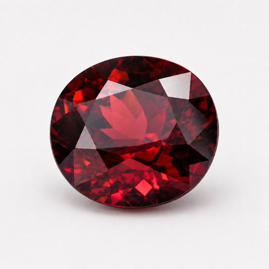 12.9 ct Red Rhodolite Garnet Oval cut