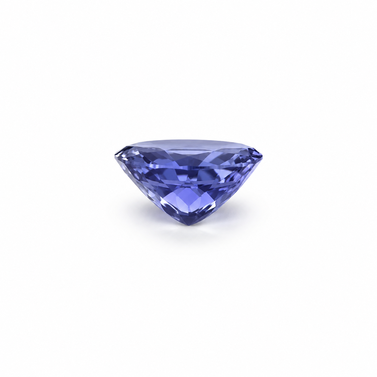 1.85 ct Unheated Tanzanite, light purple AAAA quality oval cut gemstone