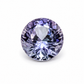 2.3 ct Unheated Tanzanite, ; light purple, AAAA quality round cut gemstone