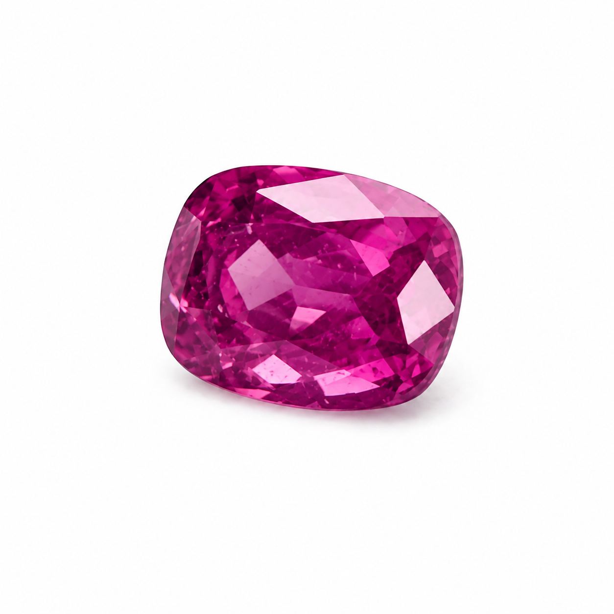 3.8 ct Purple Rhodolite Garnet emerald cut