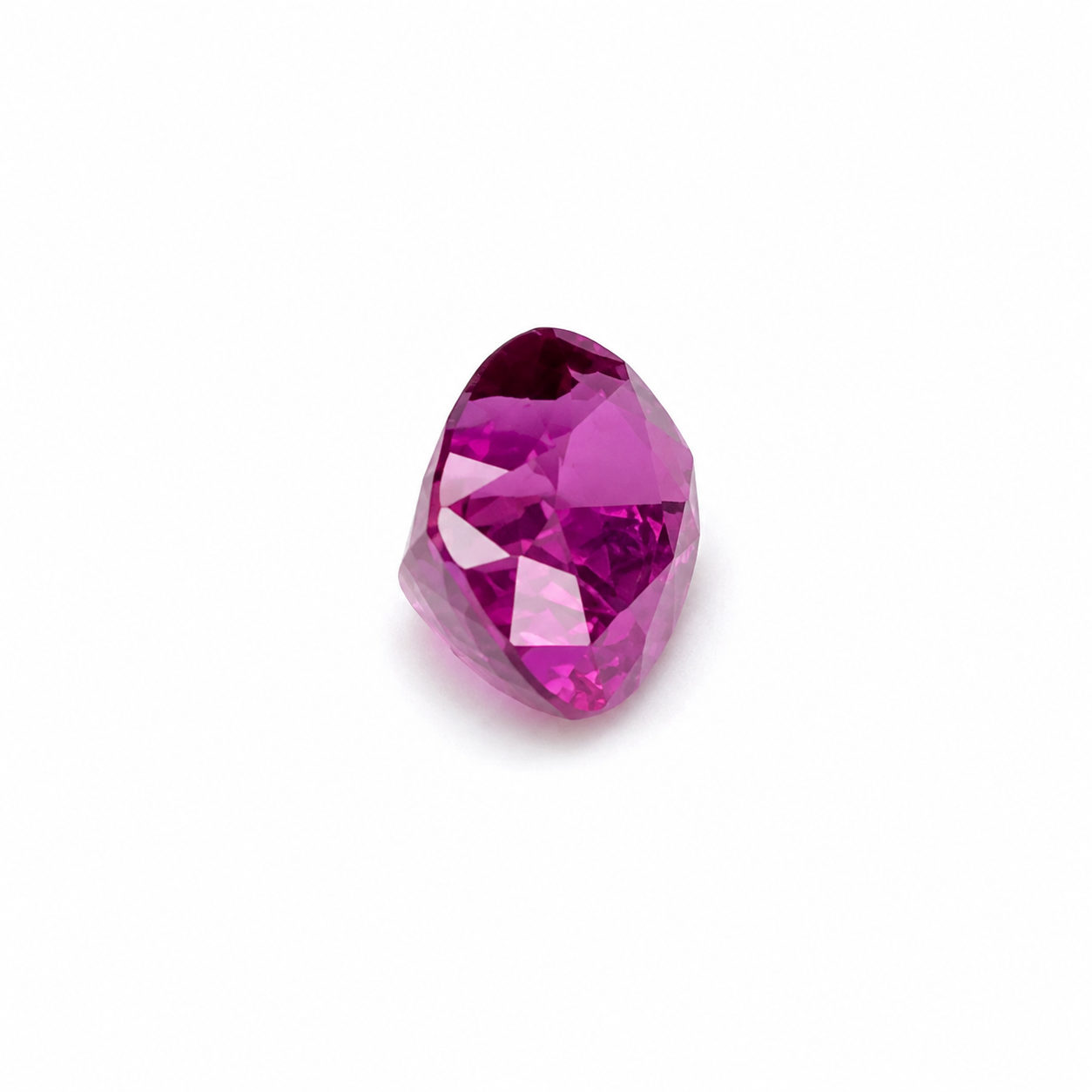 3.8 ct Purple Rhodolite Garnet emerald cut
