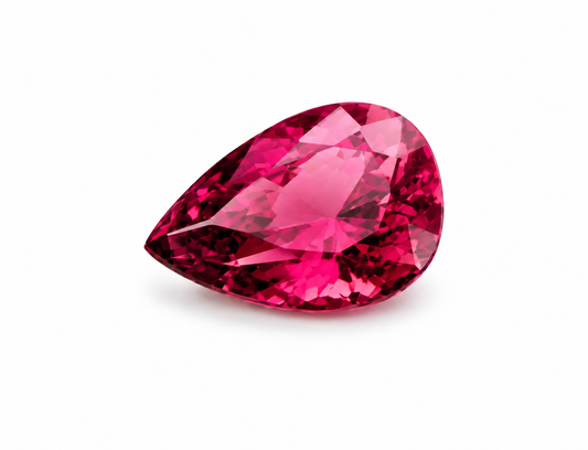 3.35 ct Pink and Purple Rhodolite Garnet pear cut