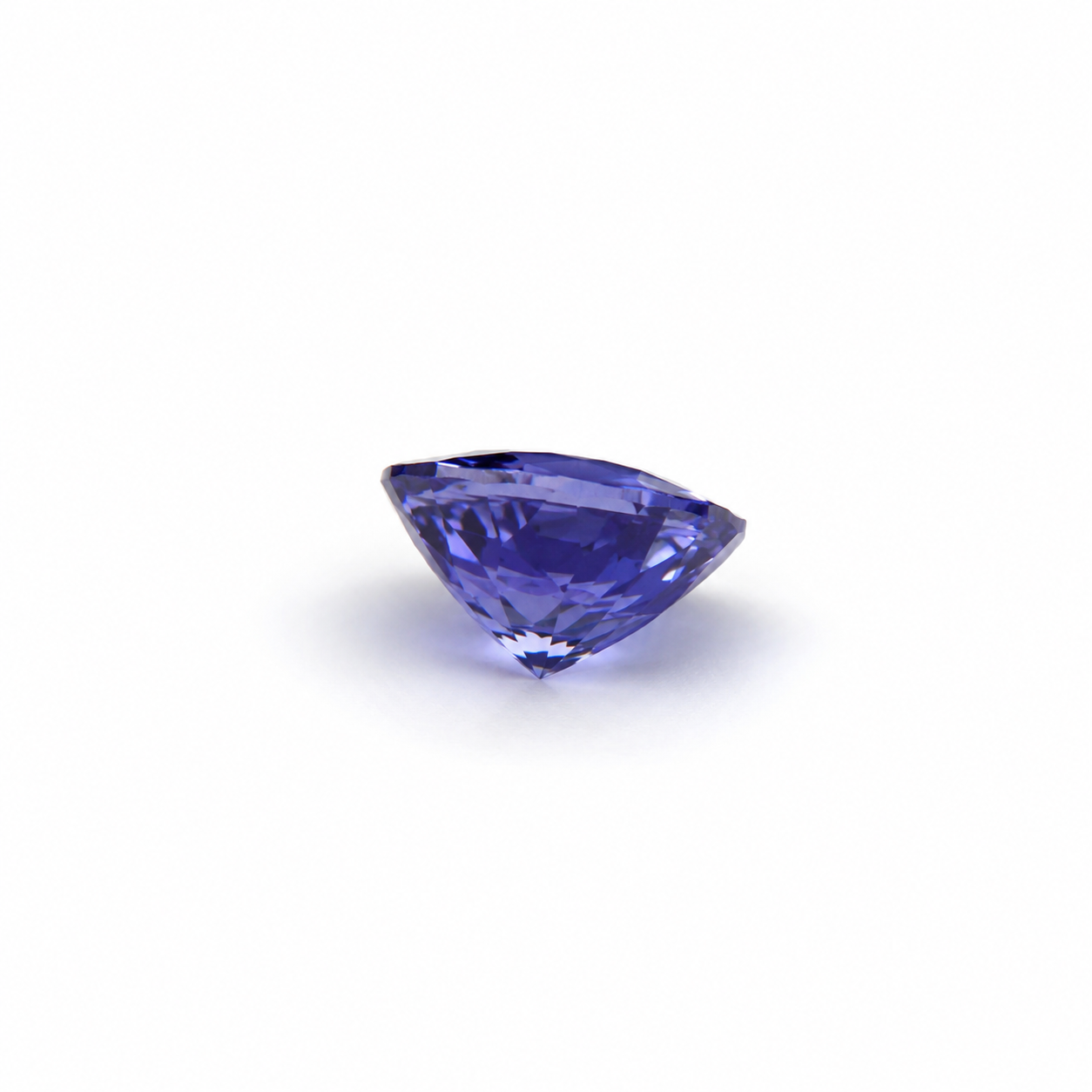 1 ct Unheated Tanzanite, light purple AAAA quality square cut gemstone