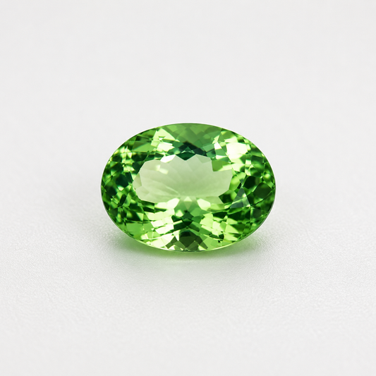 3.65ct Light Green Chrome Tourmaline Oval
