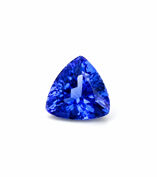1.7ct Medium blue Tanzanite trillion cut