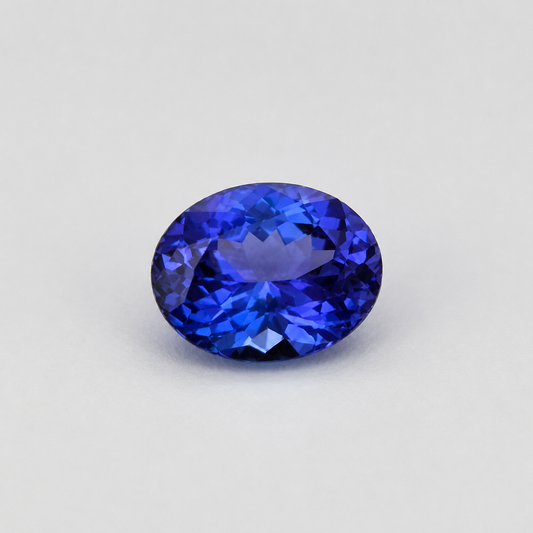2.85ct Medium blue Tanzanite AAA quality oval cut