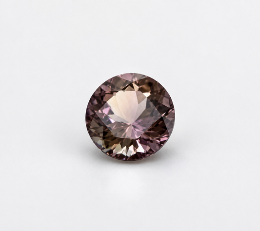 2.3 ct Unheated Tanzanite, ; light pink, AAAA quality round cut gemstone