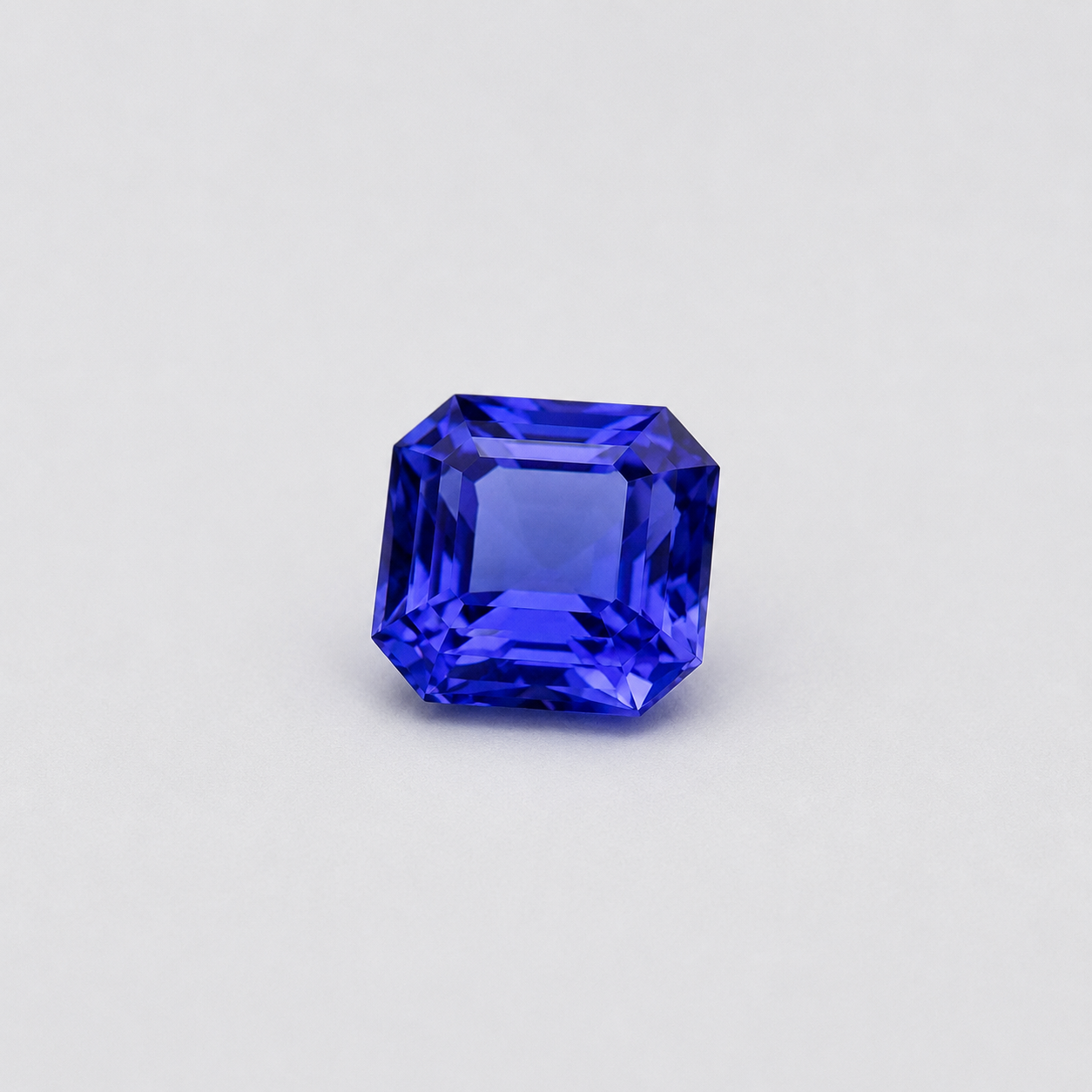1.95 ct medium blue AAA Tanzanite square cut