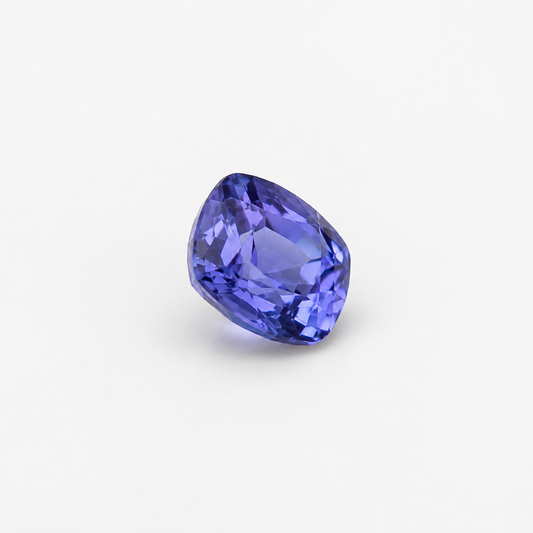 1 ct Unheated Tanzanite, light purple AAAA quality square cut gemstone