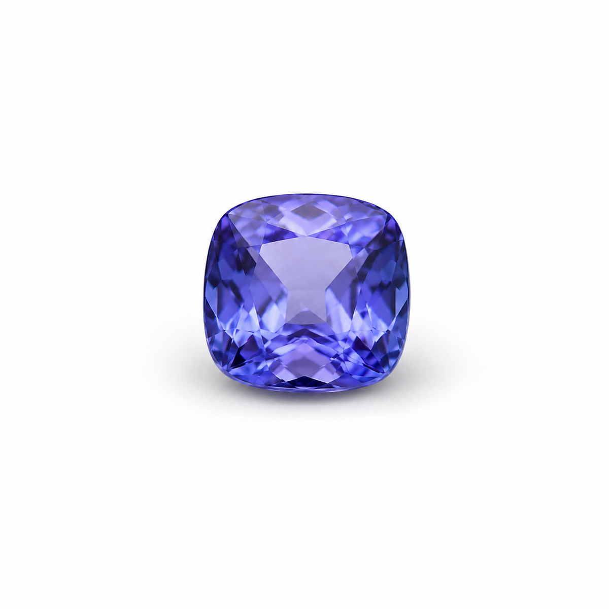 1 ct Unheated Tanzanite, light purple AAAA quality square cut gemstone