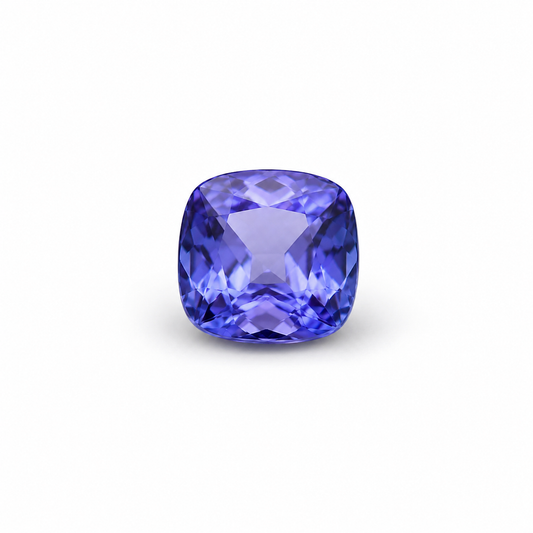 1 ct Unheated Tanzanite, light purple AAAA quality square cut gemstone