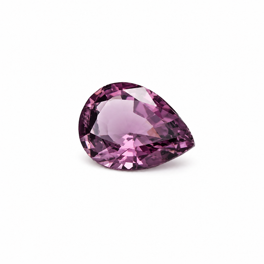 2 ct Purple Spinel Pear cut